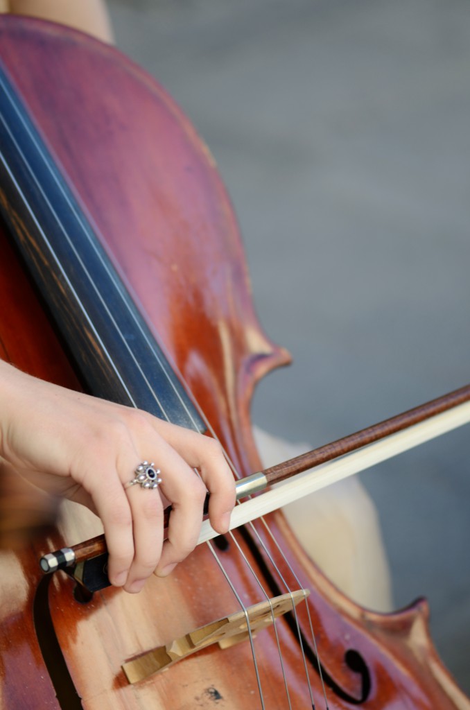 Woman Playing the Violoncello